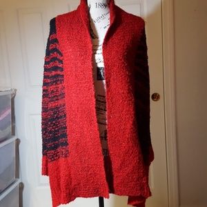 Style&Co Red/Black Sweater